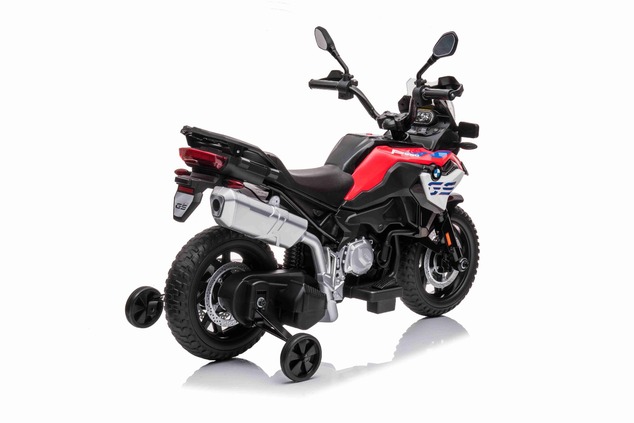 Electric Motorbike BMW F850 GS, Licensed, 12V battery, EVA soft wheels, 2 x 35W Engines, LED Lights,