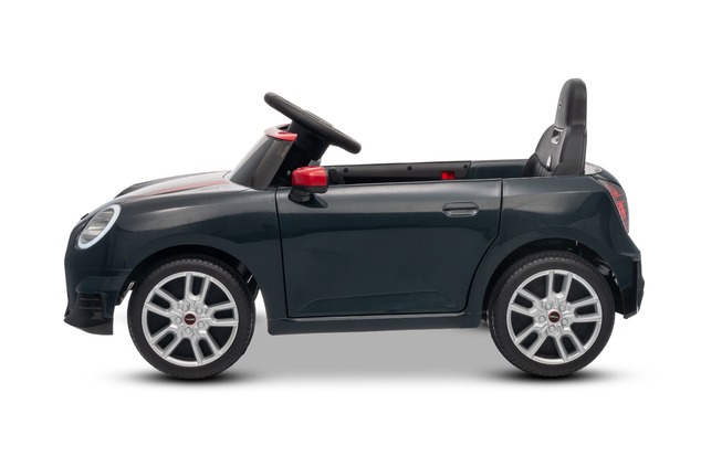 Electric Ride-on car Mini Cooper 12V, black, MP3 Player with USB and Bluetooth connection, 2.4 GHz r