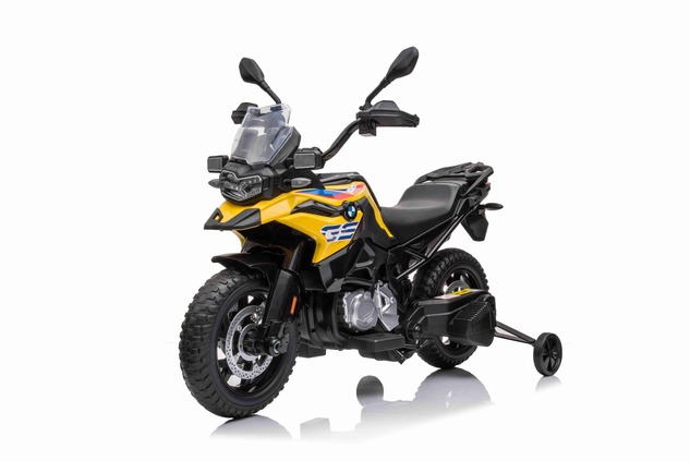 Electric Motorbike BMW F850 GS, Licensed, 12V battery, EVA soft wheels, 2 x 35W Engines, LED Lights,