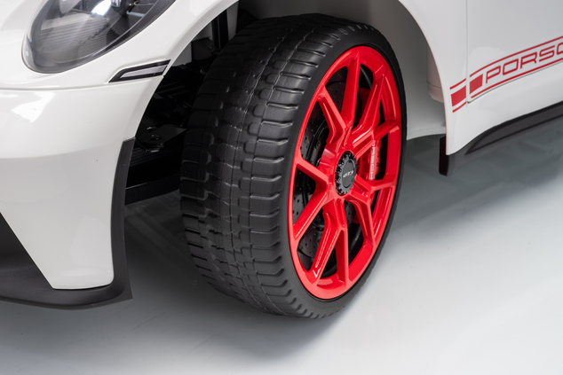 Porsche 911 GT3 RS macchina elettrica per bambini 24V 4x4 | con licenza | Beneo Motors | 2 posti | Batteria al litio | Sedili in similpelle ROSSI | Ruote EVA