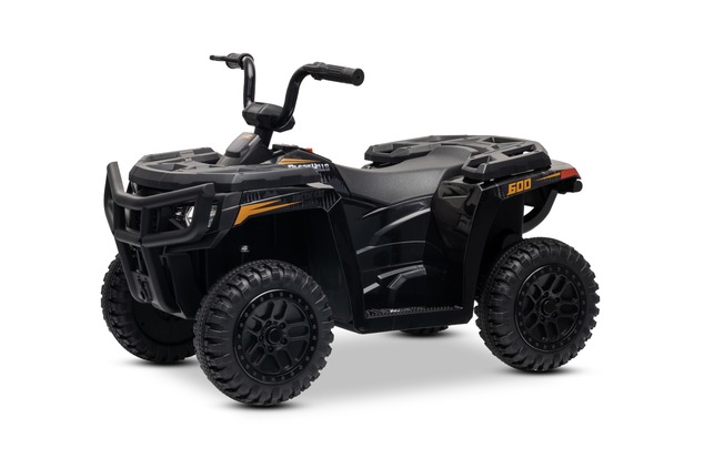 Licensed electric Ride-on quad Arctic Cat 12V with rear wheel drive, black, LED lights, Lithium batt