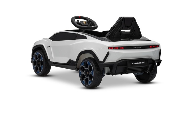 Electric Ride-on Car Lamborghini Lanzador 12V with rear-wheel drive, licensed (Single seater), white