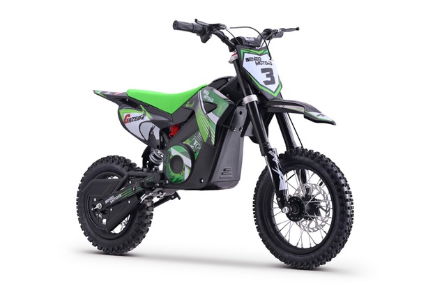 Elektro Dirtbike für Kinder 1000 W | Beneo Motors Gazelle Grün | geeignet für 6–10 Jahre | Geschwind