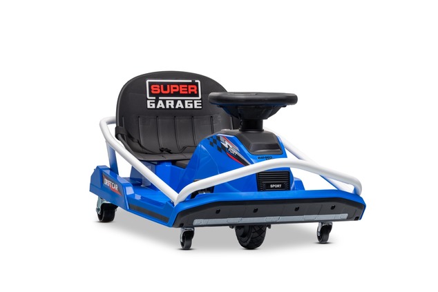 Drift kart elettrico 24V | Beneo Motors | Blu | Motore brushless 300 W | Batteria al litio | Modalit