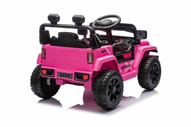 Electric car for children OFFROAD NEW with rear-wheel drive, pink, Lithium battery, High chassis, Wi