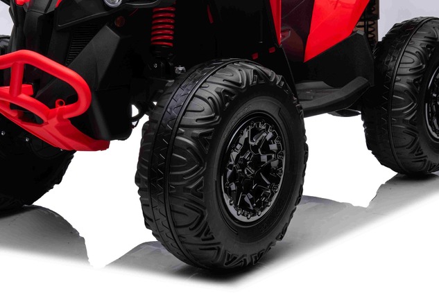 Can-am Renegade electric Ride-on quad, green, single seater, front and rear suspension, LED lights, 