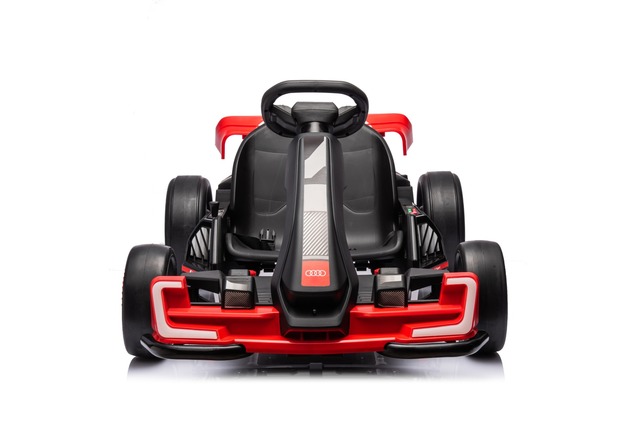 Licensed ride-on Drift Kart AUDI 24V, red, LED lights, 2 x 150W Motor, Drift mode with a speed of 12