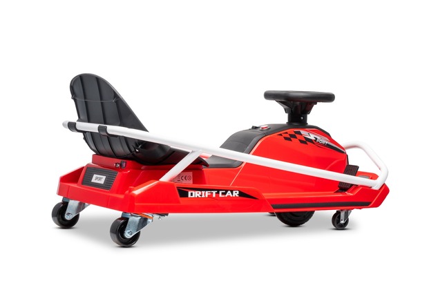 Drift kart elettrico Beneo Motors 24V, Rosso, Motore brushless 300 W, Batteria al litio, Modalità dr