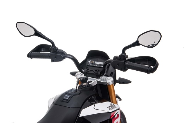 Electric Motorbike APRILIA DORSODURO 900, Licensed, 12V battery, EVA soft wheels, 2 x 18W Engines, S