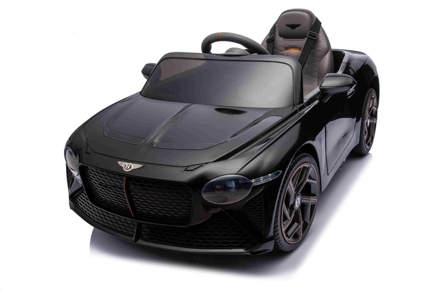 Electric Ride-on car Bentley Bacalar 12V, black, Doors opening upwards, 2.4 GHz remote control, LED 