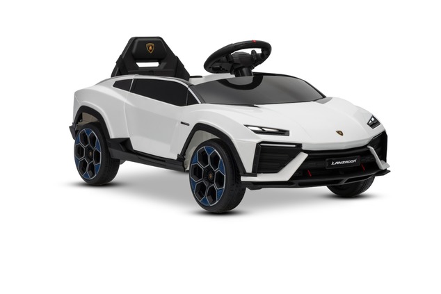 Electric Ride-on Car Lamborghini Lanzador 12V with rear-wheel drive, licensed (Single seater), white