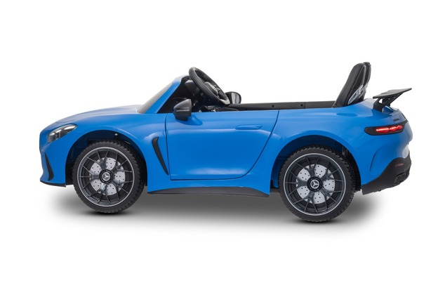 Electric Ride-on car Mercedes GT63 AMG 24V with 4x4 drive, blue, Two-seater, Adjustable driver's sea