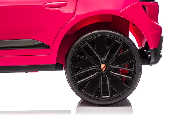 Electric Ride-on car Porsche Macan 12V Licensed with rear-wheel drive (Single seat), pink, Lithium b