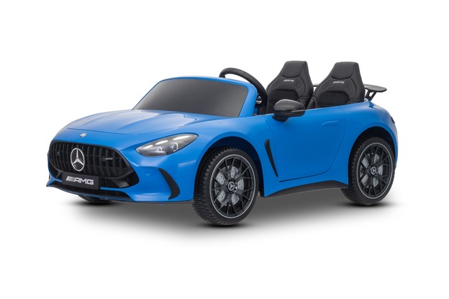 Electric Ride-on car Mercedes GT63 AMG 24V with 4x4 drive, blue, Two-seater, Adjustable driver's sea