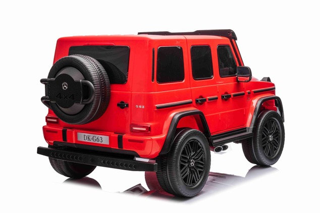 Electric Ride-on car Mercedes-Benz G63 AMG 4x4² Two-seater 12V, red, MP3 Player with USB/AUX input,