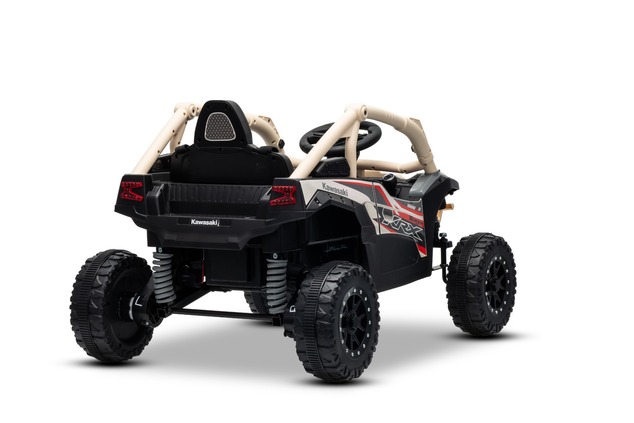Electric Ride-on car Kawasaki TERYX KRX 1000 12V, khaki, single seat, rear axle suspension, 2.4 Ghz 