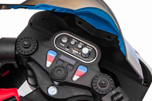 Electric Motorbike BMW HP4 RACE 12V, Licensed,  red, 12V battery, EVA soft wheels, 2 x 35W Engines, 