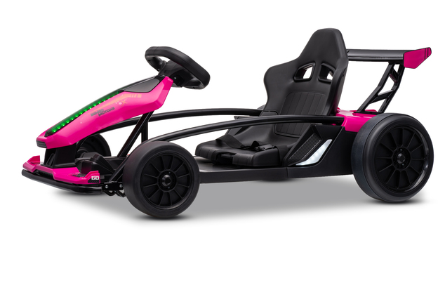 Drift kart elettrico per bambini 24 V | Beneo Motors Drift Car | Rosa | 2 × 200 W | Batteria al litio
