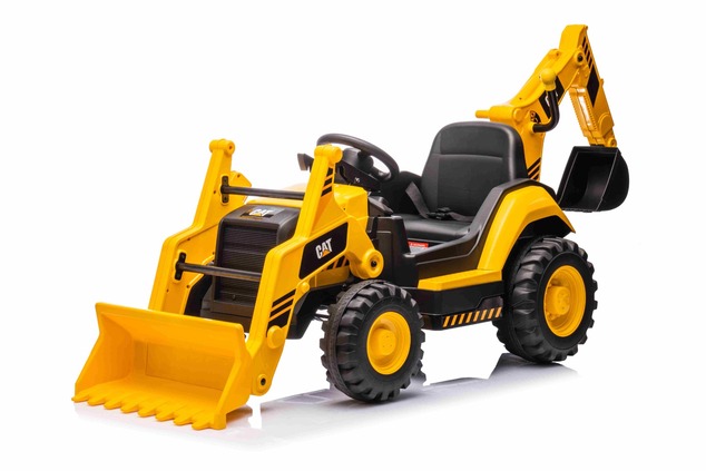 Licensed Caterpillar Electric Excavator with Slope and Excavation Bucket, Single Seater, Yellow, USB