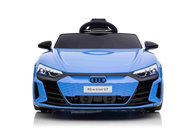 Electric Ride-on car Audi RS E-tron GT 12V, blue, wide single seat, 2.4 GHz remote control, USB / AU