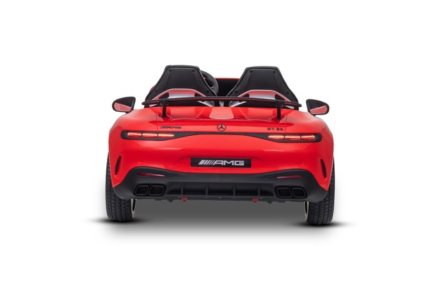 Electric Ride-on car Mercedes GT63 AMG 24V with 4x4 drive, red, Two-seater, Adjustable driver's seat