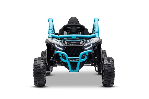 Electric Ride-on car Kawasaki TERYX KRX 1000 12V, blue, single seat, rear axle suspension, 2.4 Ghz r
