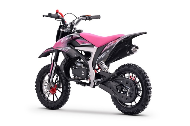 Kids Petrol Dirt Bike 50cc | Beneo Motors CROSS SX Pink | Ages 4–8 | Speed Limiter