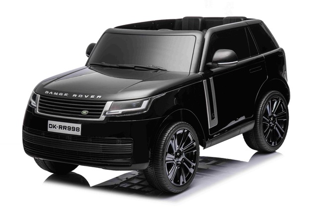 Electric Ride-on car Range Rover Model 2023, Two Seater, Black, Leatherette Seats, Radio with USB In