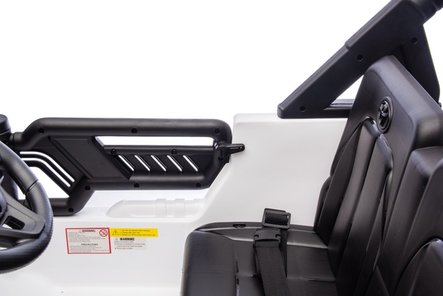 Electric Ride-on car Toyota FJ Cruiser XXL with 4x4 drive, licensed (Two-seater), white, Portable li