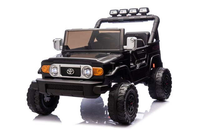 Electric Ride-on car Toyota FJ Cruiser XXL with 4x4 drive, licensed (Two-seater), black, Portable li