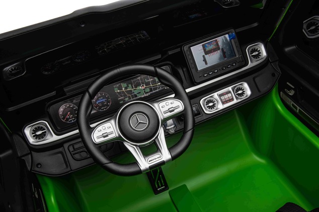 Electric Ride-on car Mercedes-Benz G63 AMG 4x4² Two-seater 24V, Green painted, MP4 Player with USB/A