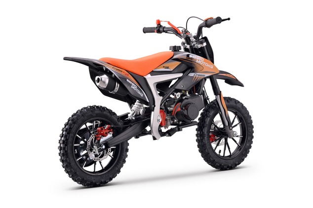Kids Petrol Dirt Bike 50cc | Beneo Motors CROSS SX Orange | Ages 4–8 | Speed Limiter