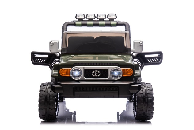 Electric Ride-on car Toyota FJ Cruiser XXL with 4x4 drive, licensed (Two-seater), green, Portable li