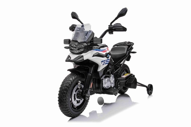 Electric Motorbike BMW F850 GS, Licensed, 12V battery, EVA soft wheels, 2 x 35W Engines, LED Lights,