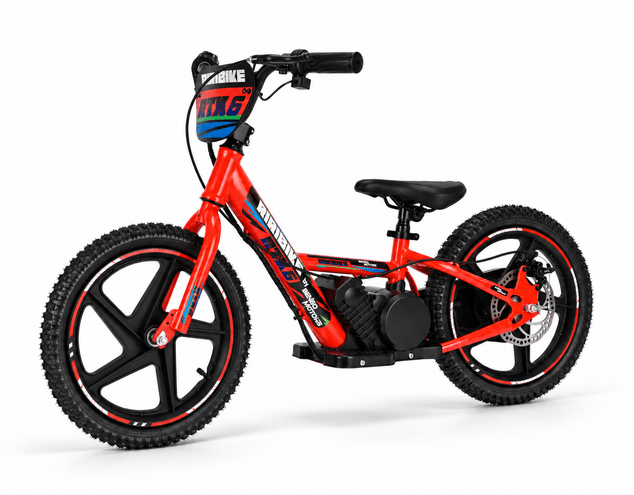 Elektrické odrážedlo | Beneo Motors RIRIBIKE RTX6 | Červené | 24 V | Motor 250 W | 16" kola