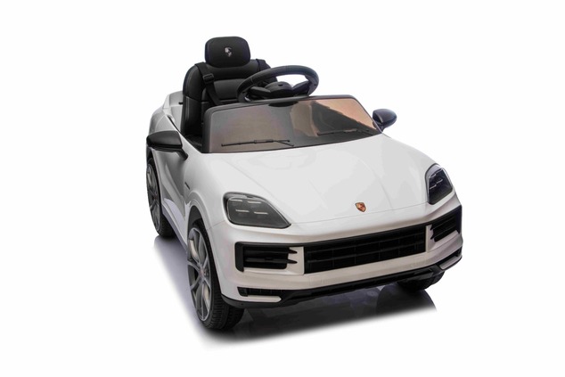 Electric Ride-on car Porsche Cayenne 12V with rear-wheel drive - Licensed (Single seat), white, Lith