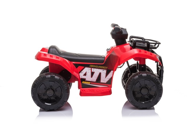 Electric QUAD MINI 6V, Red, MP3 player with USB / AUX input, 1 X 25W Engine, 6V / 4Ah battery, funct