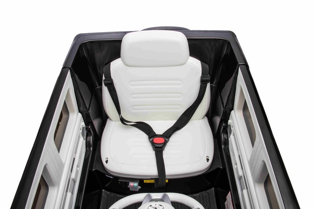 Electric Ride-on car Mercedes-Benz EQG 12V, black, LED underlighted body parts, Functional front and