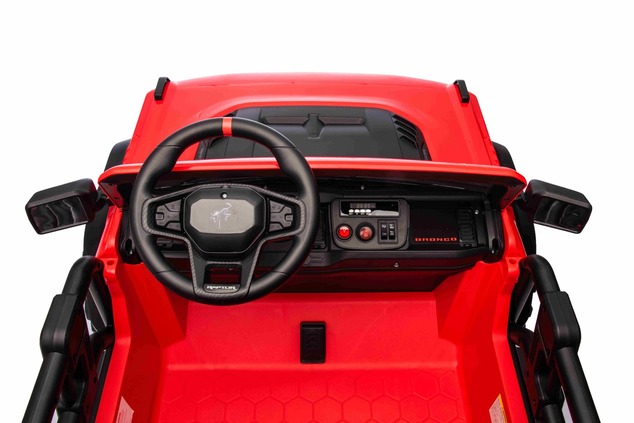 Ford Bronco XL elektrische kinderauto met achterwielaandrijving, gelicentieerd (tweezitter), blauw, 