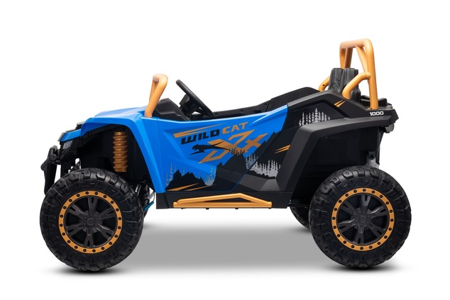 Electric Ride-on buggy Artic CAT XXL 4x4 24V, blue, two-seater, Soft EVA wheels, Powerful engines, L