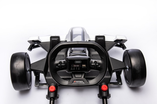 Licensed ride-on Drift Kart AUDI 24V, red, LED lights, 2 x 150W Motor, Drift mode with a speed of 12
