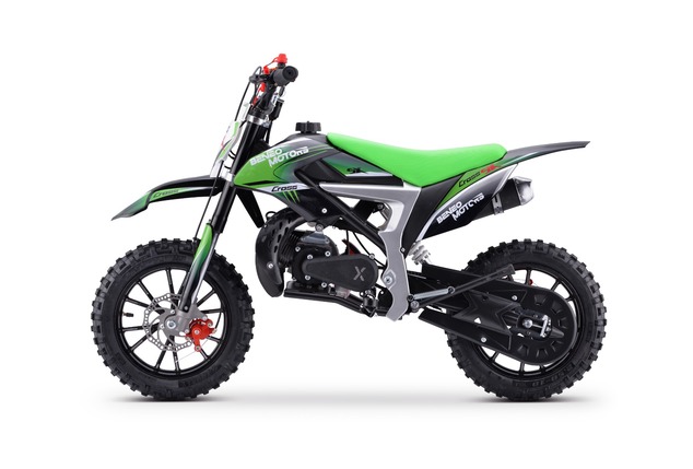 Kids Petrol Dirt Bike 50cc | Beneo Motors CROSS SX Green | Ages 4–8 | Speed Limiter
