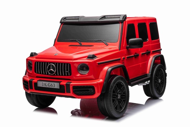 Electric Ride-on car Mercedes-Benz G63 AMG 4x4² Two-seater 12V, red, MP3 Player with USB/AUX input,