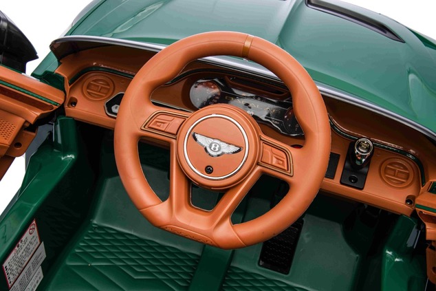 Electric Ride-on car Bentley Bacalar 12V, green, Doors opening upwards, 2.4 GHz remote control, LED 
