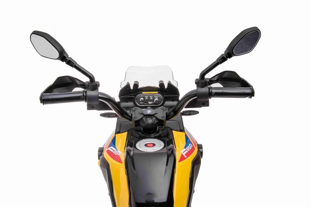 Electric Motorbike BMW F850 GS, Licensed, 12V battery, EVA soft wheels, 2 x 35W Engines, LED Lights,