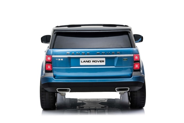 Electric Ride-On Range Rover, Blue Painted, Double Leather Seat, LCD Display with USB Input, 4x4 Dri