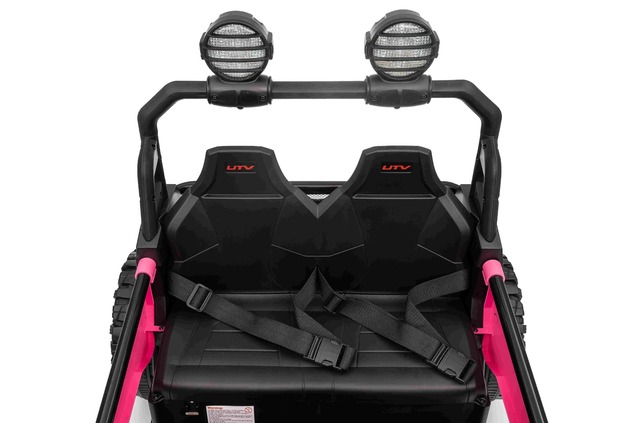 Auto elettrica per bambini T-REX Ride 4x4 24V | 2 posti | Rosa | Lettore MP3 con ingresso USB/AUX | 