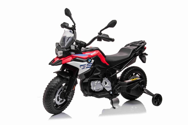 Electric Motorbike BMW F850 GS, Licensed, 12V battery, EVA soft wheels, 2 x 35W Engines, LED Lights,
