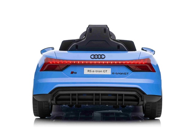 Electric Ride-on car Audi RS E-tron GT 12V, blue, wide single seat, 2.4 GHz remote control, USB / AU