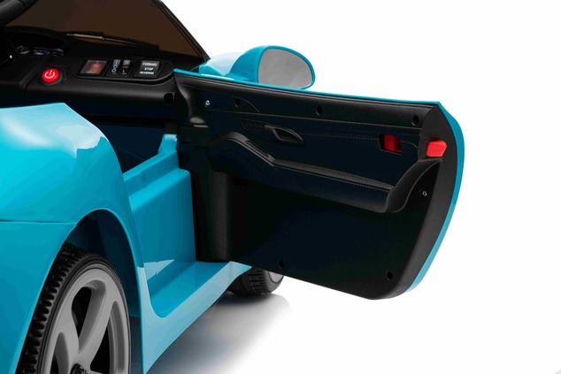 Electric Ride-on car RUF GT 12V, blue, Opening doors, 2.4 GHz remote control, LED lights front and r